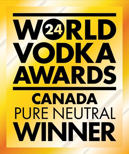 World Vodka Awards 2024 Canada Pure Neutral Winner badge for SIRIN Vodka